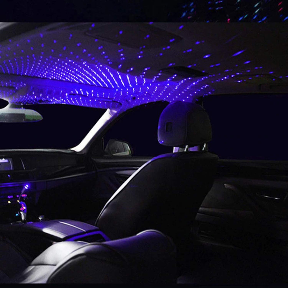 USB Star Projector Light – 3 Modes Flexible Car Roof Night Lamp